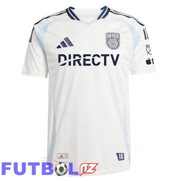 Camisetas De Futbol San Diego FC Segunda Blanco 2025/2026