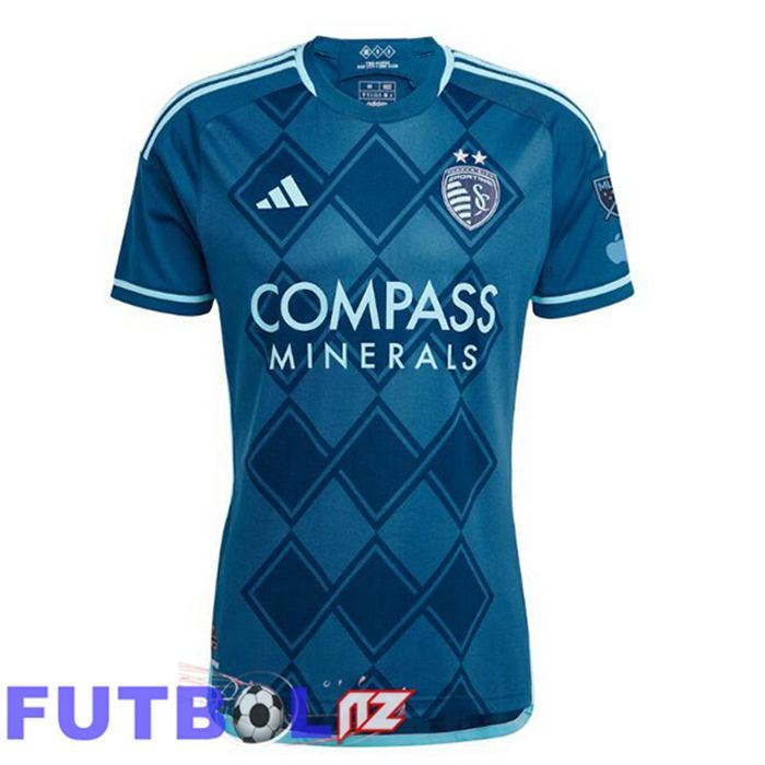 Camisetas De Futbol Sporting Kansas Segunda Azul 2025/2026