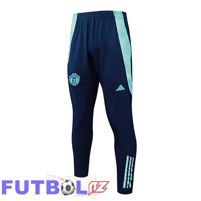Pantalon Entrenamiento Manchester United Azul Real 2025/2026