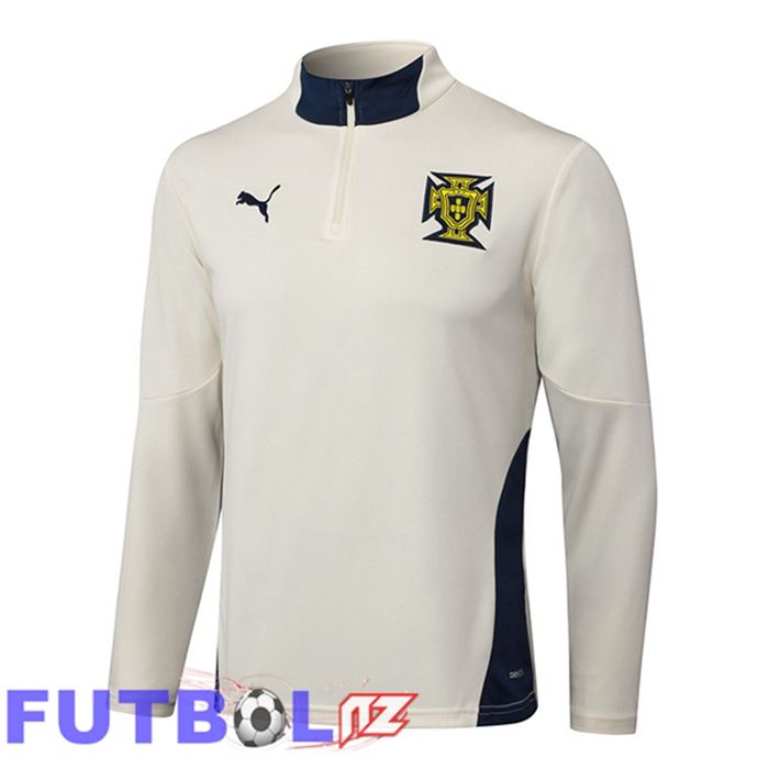 Sudadera De Entrenamiento Portugal Blanco 2025/2026