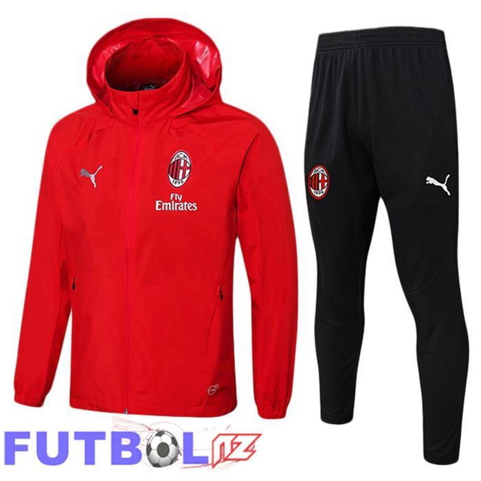 Chandal Futbol - Rompevientos AC Milan Rojo 2025/2026