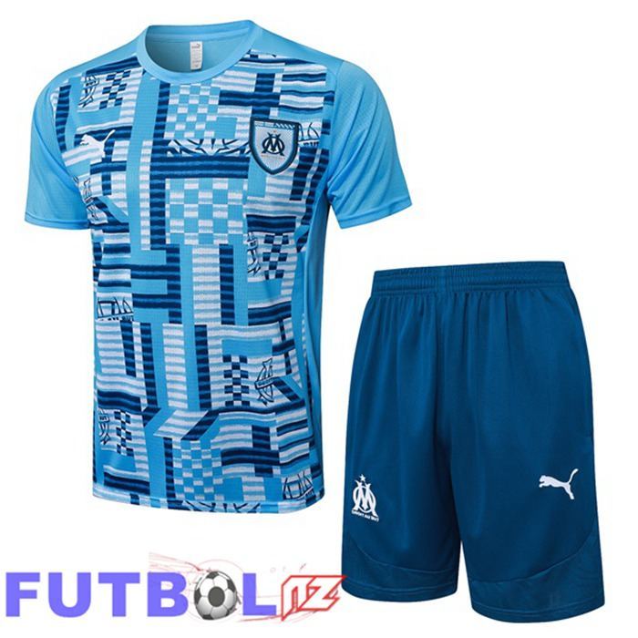 Camiseta Entrenamiento Marsella OM + Cortos Azul 2025/2026