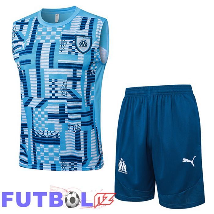 Chalecos De Futbol Marsella OM + Cortos Azul 2025/2026