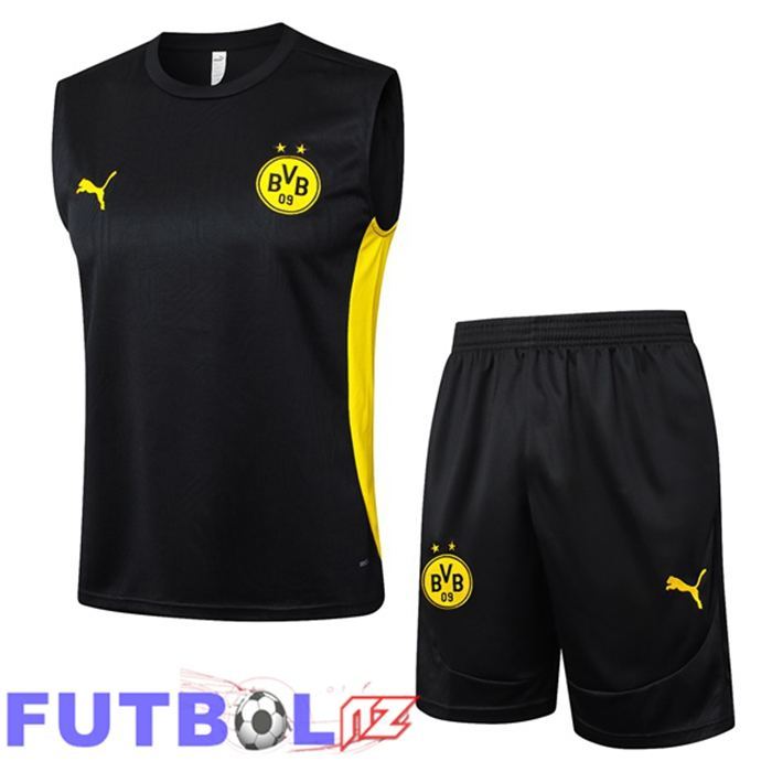Chalecos De Futbol Dortmund BVB + Cortos Negro 2025/2026