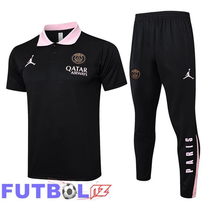 Camiseta Polo Jordan Paris PSG + Pantalones Negro 2025/2026