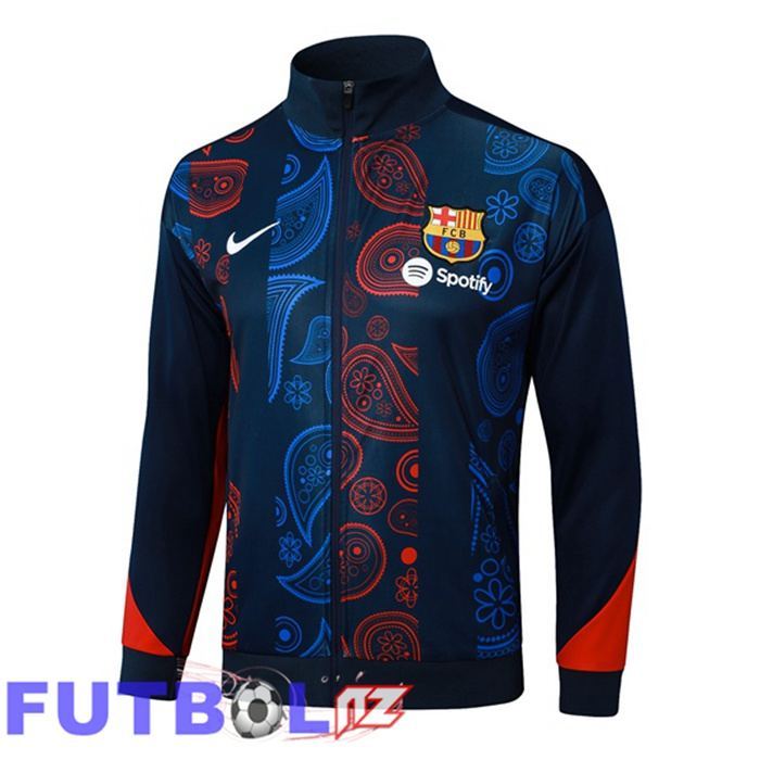 Chaquetas Futbol FC Barcelona Azul Negro Rojo 2025/2026