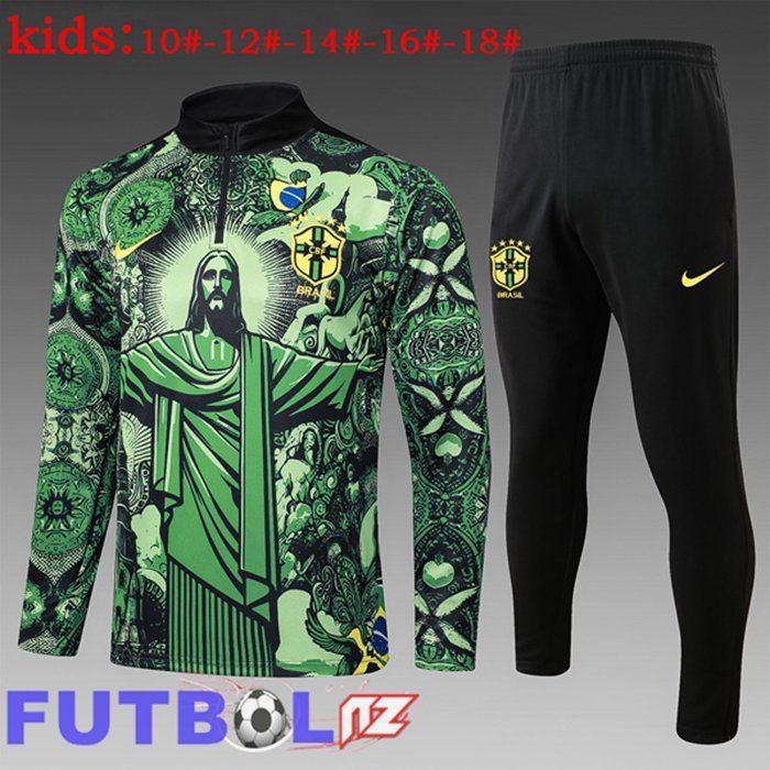 Chandal Equipos De Futbol Brasil Ninos Verde 2025/2026