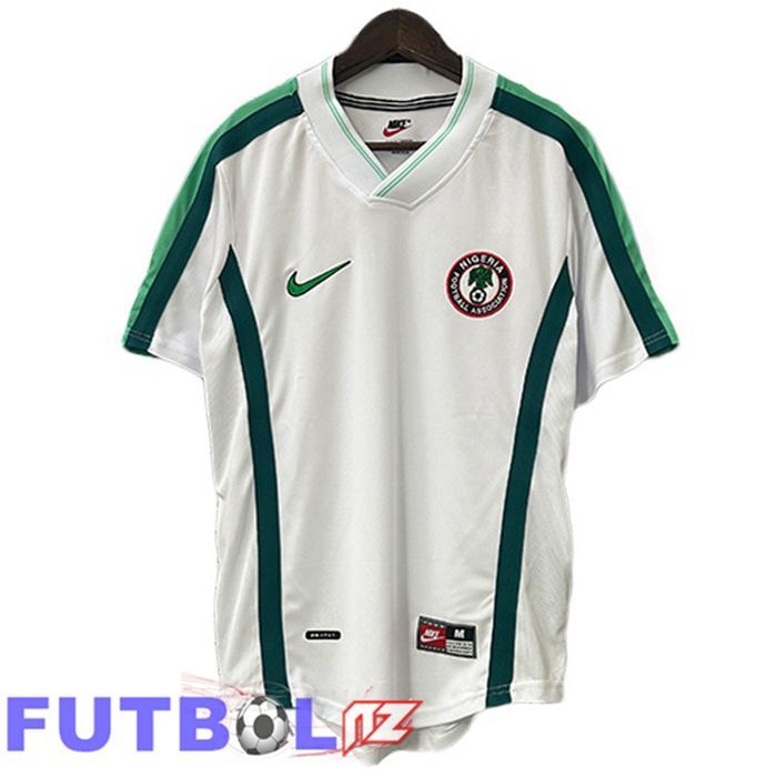 Camisetas De Futbol Nigeria Retro Segunda Blanco 1998 Camisetas De Futbol Nigeria Retro Segunda Blanco 1998