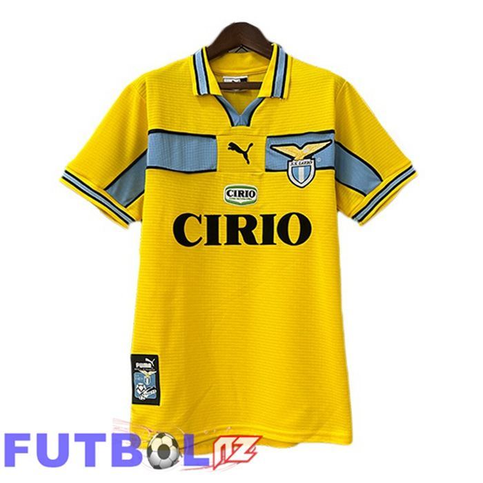Camisetas De Futbol SS Lazio Retro Segunda Amarillo 1998-1999