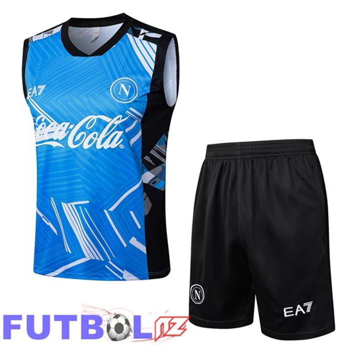 Chalecos De Futbol SSC Napoli + Cortos Azul 2025/2026