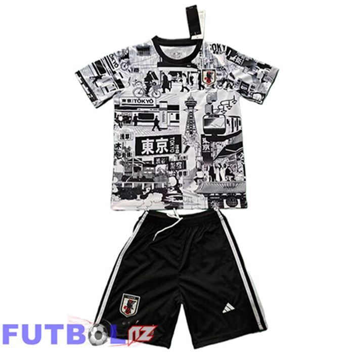 Camisetas De Futbol Japon Ninos Edición Especial Negro/Blanco 2025/2026