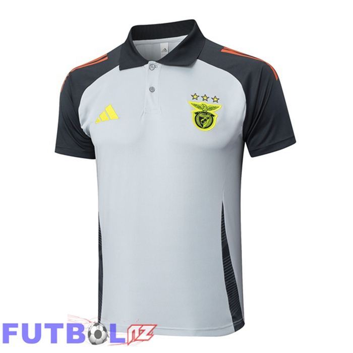 Camiseta Polo S.L Benfica Gris 2025/2026