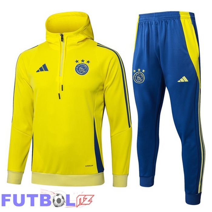 Chandal Futbol - Sudadera Con Capucha AFC Ajax Amarillo 2025/2026
