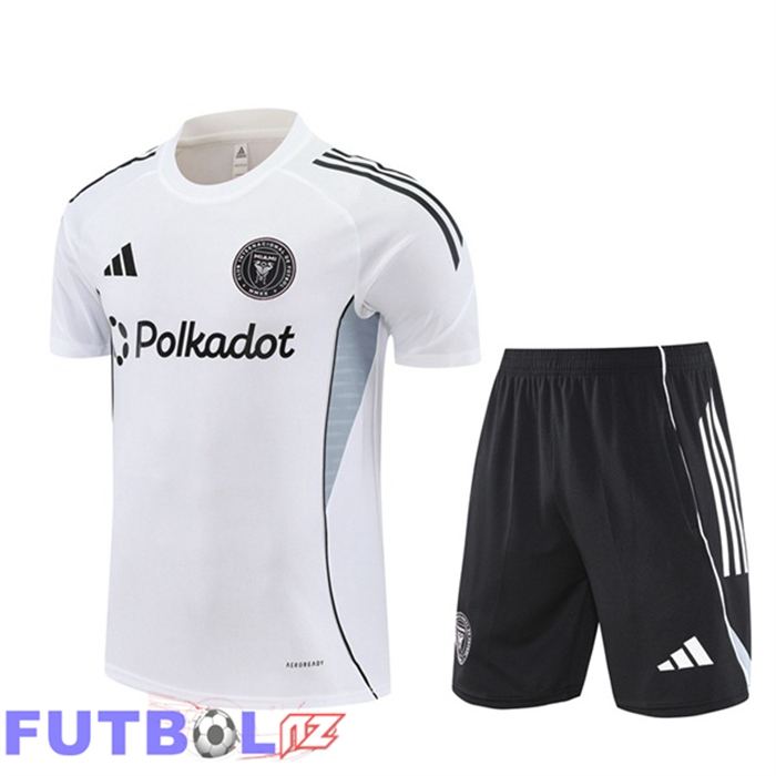 Camiseta Entrenamiento Inter Miami CF + Cortos Blanco 2025/2026
