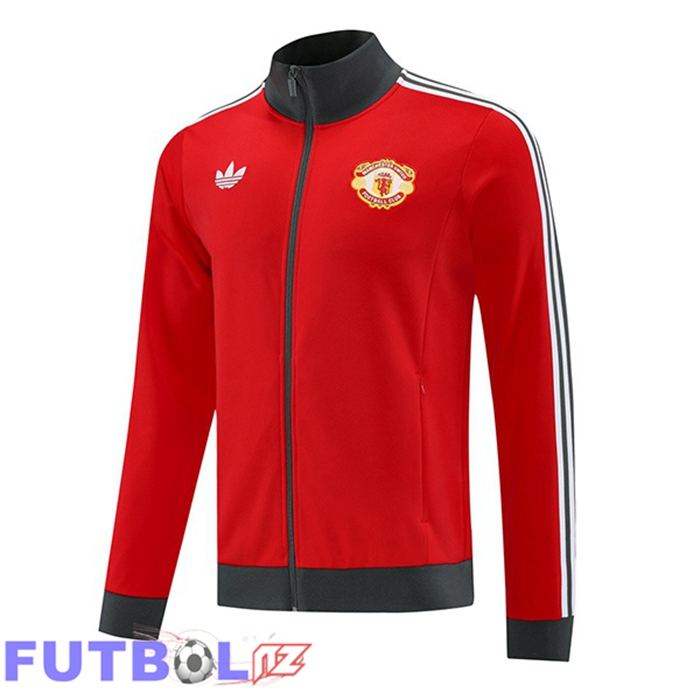 Chaquetas Futbol Manchester United Rojo 2025/2026