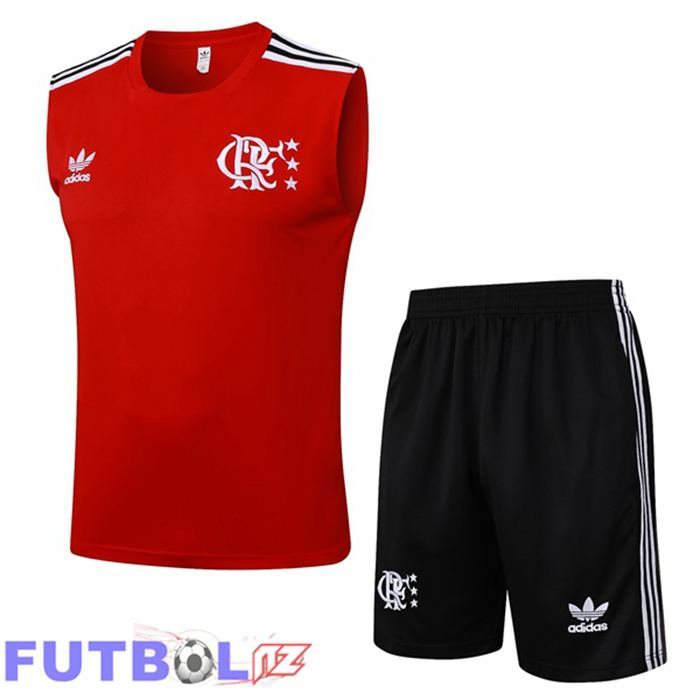 Chalecos De Futbol Flamengo + Cortos Rojo 2025/2026