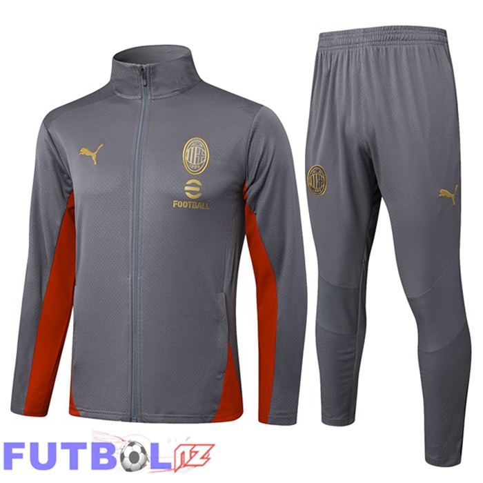 Chandal Equipos De Futbol - Chaqueta AC Milan Gris 2025/2026