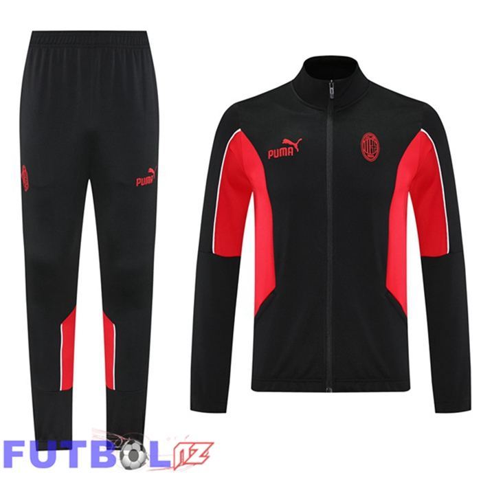 Chandal Equipos De Futbol - Chaqueta AC Milan Negro 2025/2026