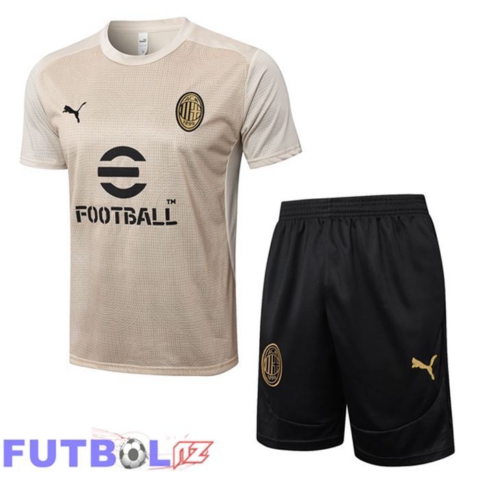 Camiseta Entrenamiento AC Milan + Cortos Amarillo 2025/2026
