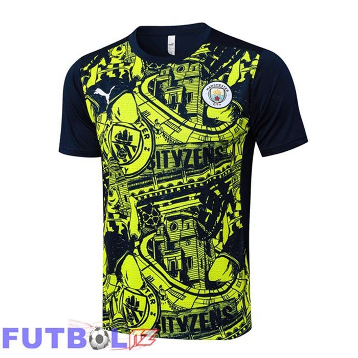 Camiseta Entrenamiento Manchester City Azul Real Amarillo 2025/2026