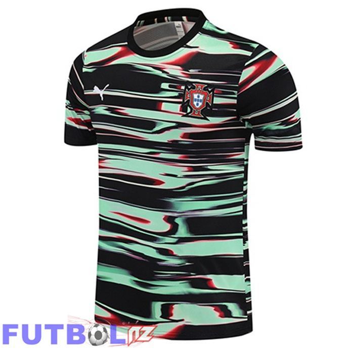 Camiseta Entrenamiento Portugal Negro Verde 2025/2026