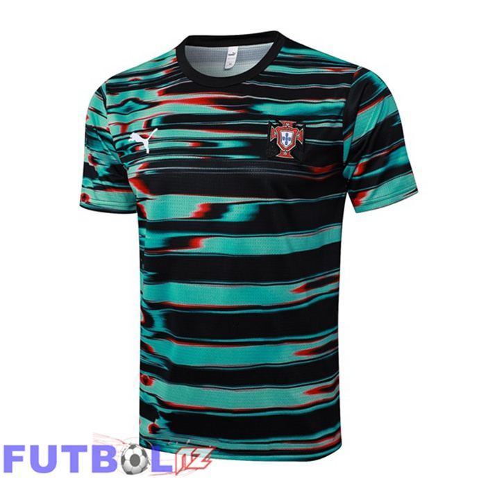 Camiseta Entrenamiento Portugal Negro Verde 2025/2026