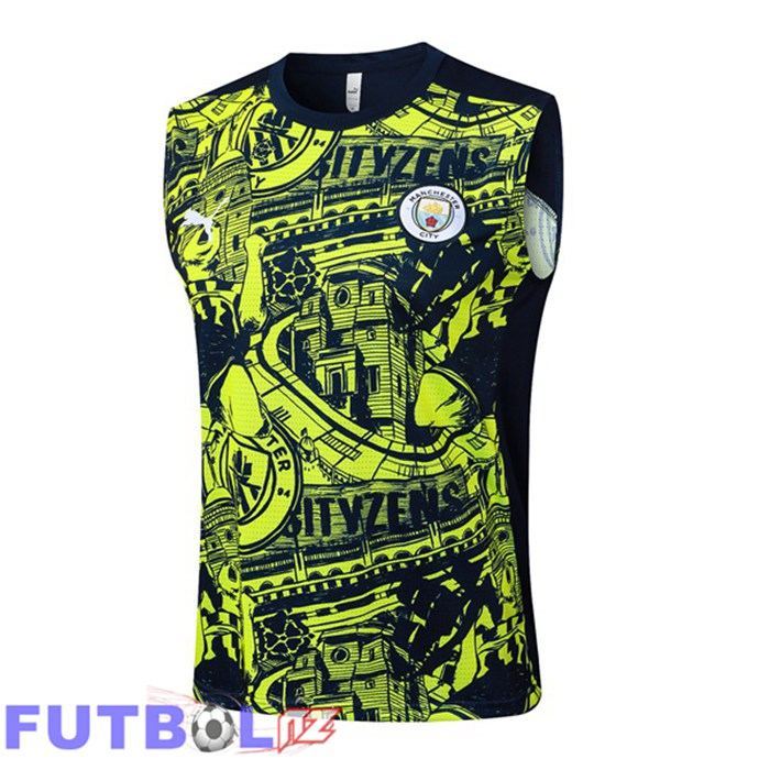 Chalecos De Futbol Manchester City Azul Real Verde 2025/2029