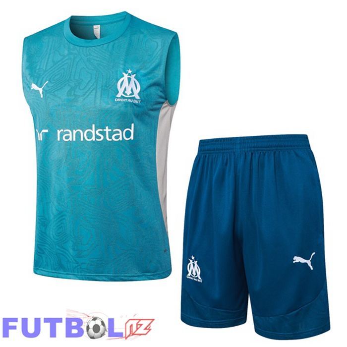 Chalecos De Futbol Marsella OM + Cortos Azul 2025/2026