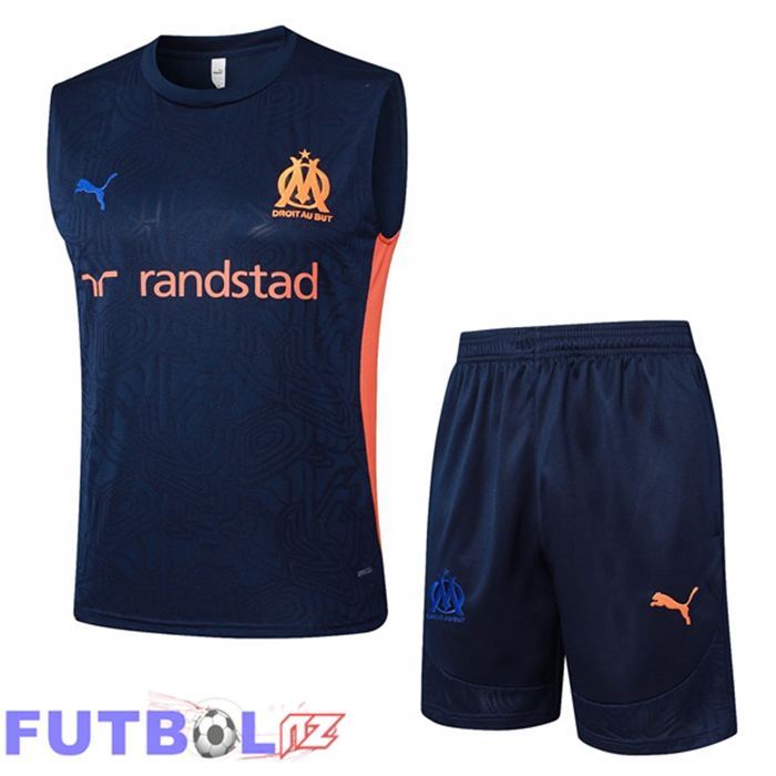Chalecos De Futbol Marsella OM + Cortos Azul Real 2025/2026