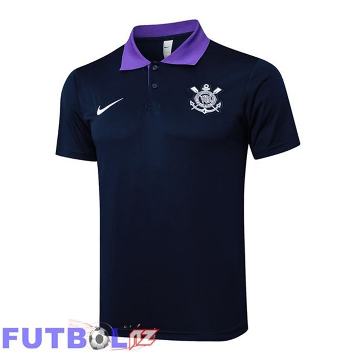 Camiseta Polo Corinthians Azul Real 2025/2026 Camiseta Polo Corinthians Azul Real 2025/2026