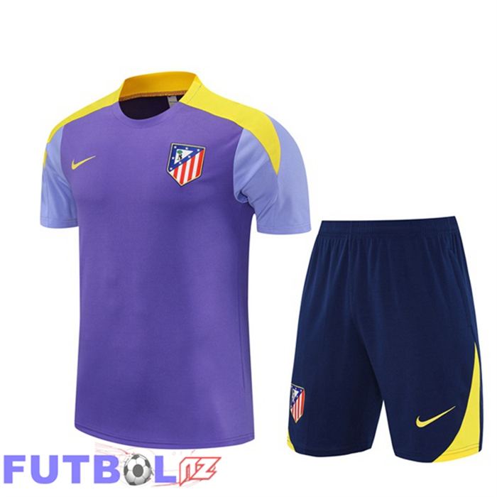 Camiseta Entrenamiento Atletico Madrid + Cortos Púrpura 2025/2026