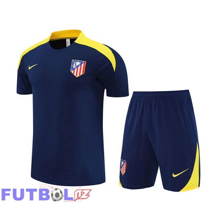 Camiseta Entrenamiento Atletico Madrid + Cortos Azul Real 2025/2026