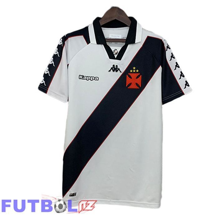 Camisetas De Futbol CR Vasco da Gama Retro Segunda Negro Blanco 1997