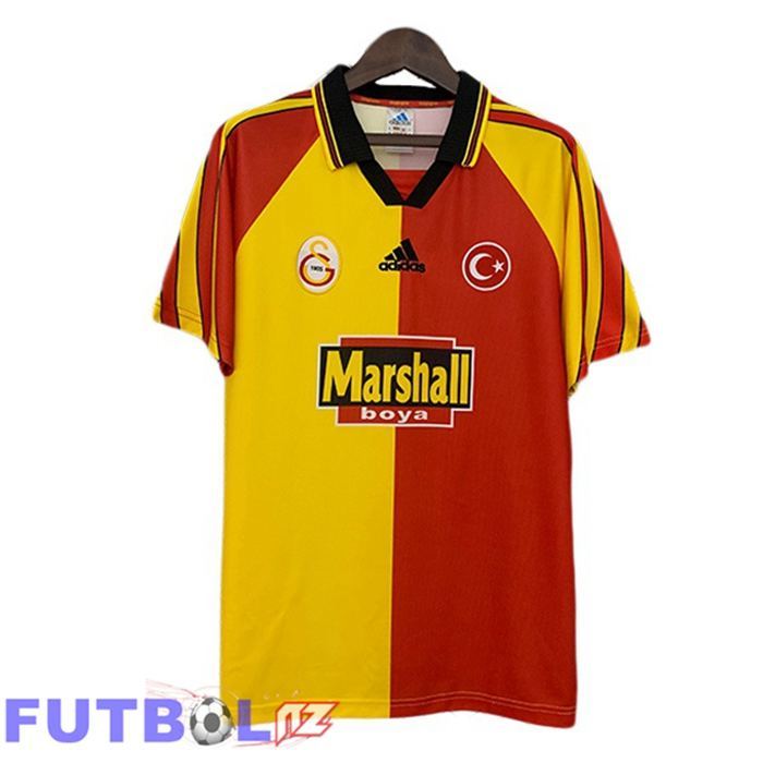 Camisetas De Futbol Galatasaray SK Retro Primera Amarillo 1998-1999