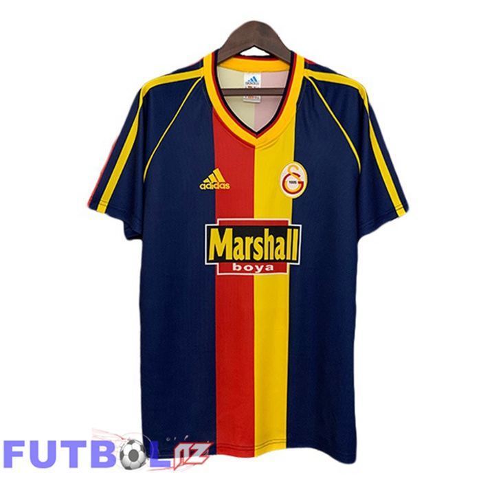Camisetas De Futbol Galatasaray SK Retro Tercera Azul Real Amarillo 1998-1999