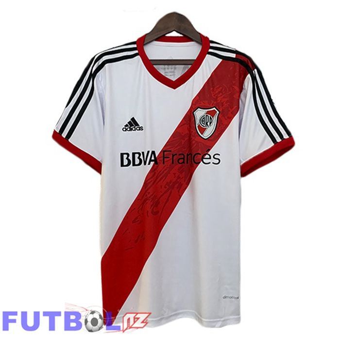 Camisetas De Futbol River Plate Retro Primera Blanco Rojo 2013-2014