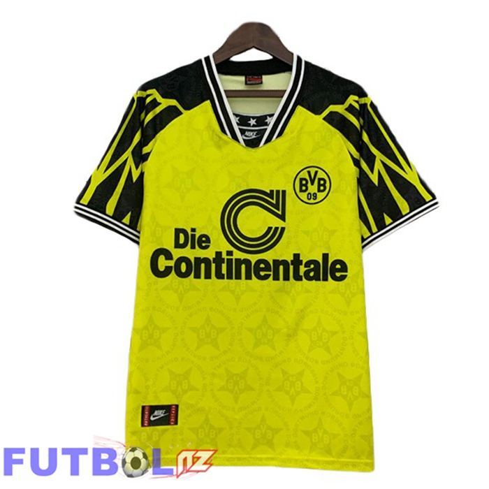 Camisetas De Futbol Dortmund BVB Retro Primera Amarillo 1994-1995