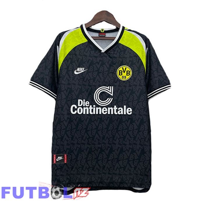 Camisetas De Futbol Dortmund BVB Retro Segunda Negro 1995-1996