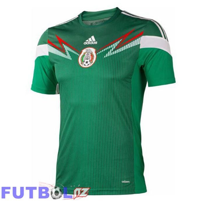 Camisetas De Futbol México Retro Primera Verde 2014