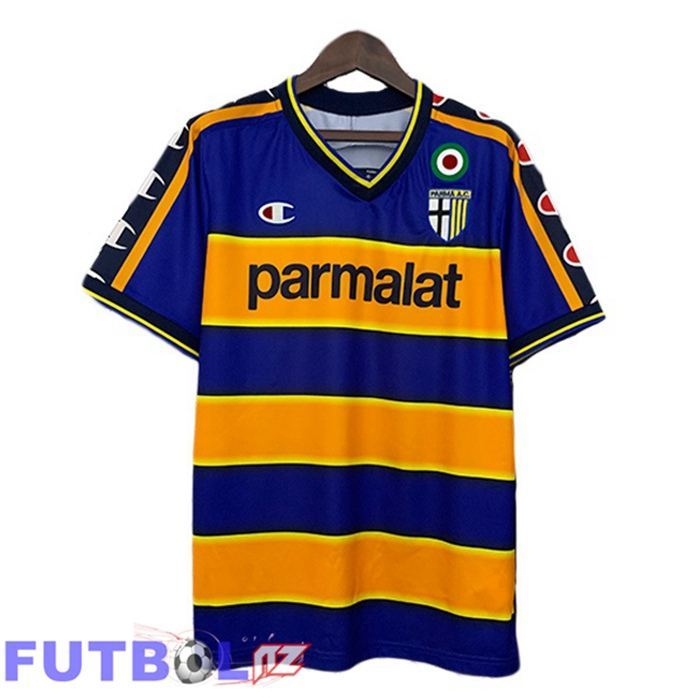 Camisetas De Futbol Parma Calcio Retro Primera Amarillo Azul 2002-2003