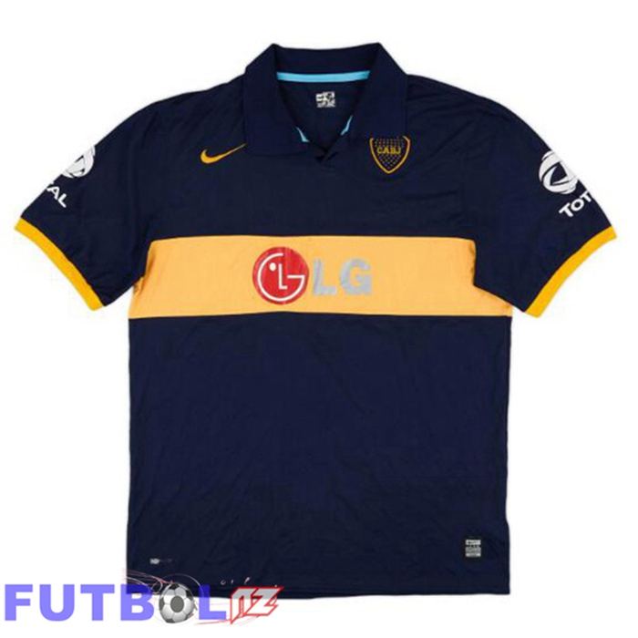 Camisetas De Futbol Boca Juniors Retro Primera Azul Real Amarillo 2009-2010