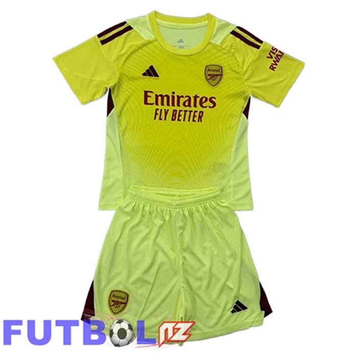 Camisetas De Futbol Arsenal Ninos Portero Amarillo 2025/2026