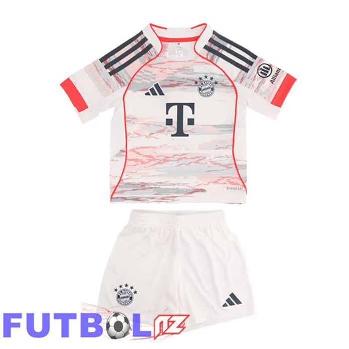 Camisetas De Futbol Bayern Munich Ninos Segunda Blanco 2025/2026