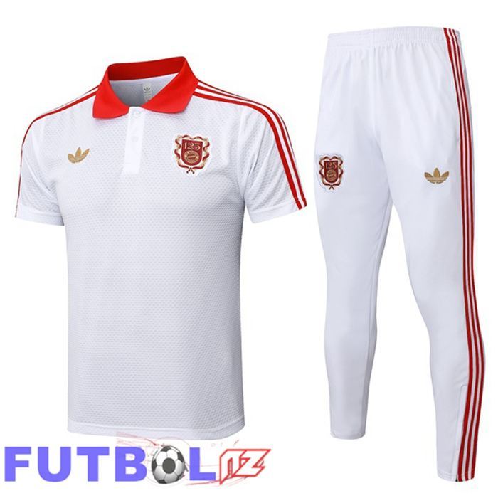 Camiseta Polo Bayern Munich + Pantalones Blanco 2025/2026