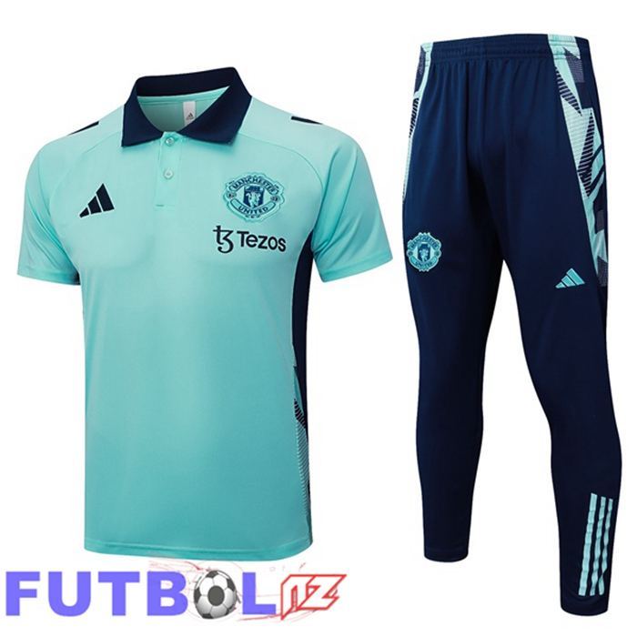 Camiseta Polo Manchester United + Pantalones Verde 2025/2026
