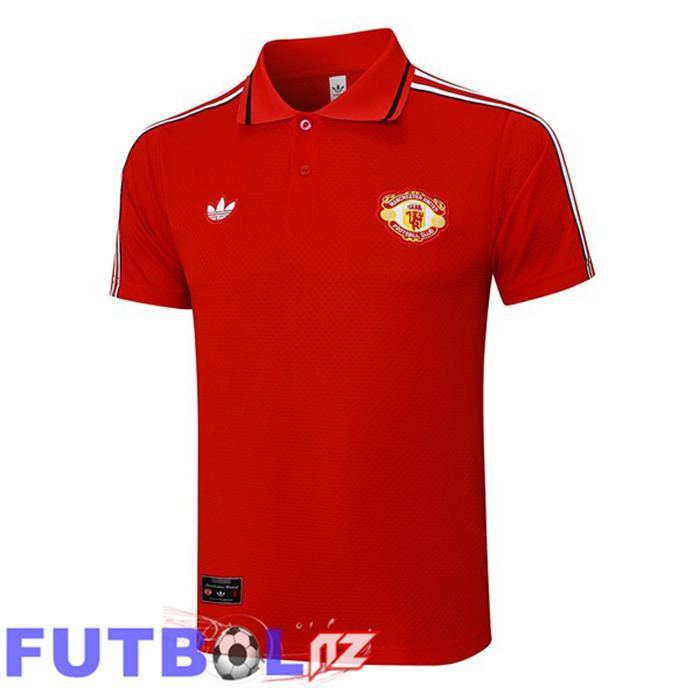 Camiseta Polo Manchester United Rojo 2025/2026