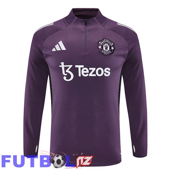 Sudadera De Entrenamiento Manchester United Púrpura 2025/2026