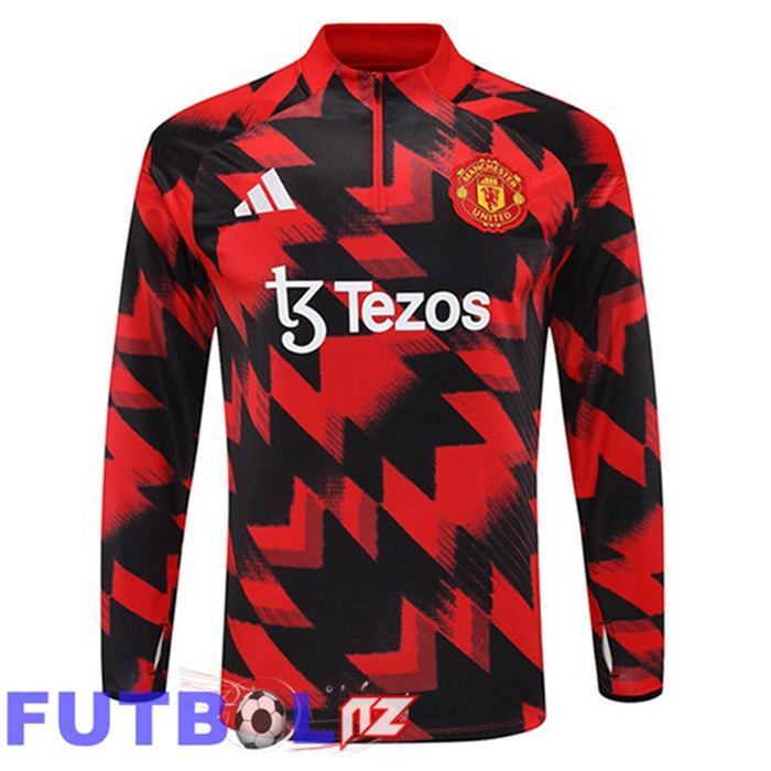 Sudadera De Entrenamiento Manchester United Rojo Negro 2025/2026