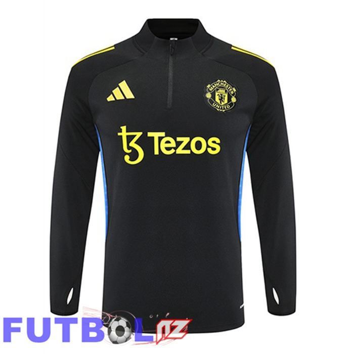 Sudadera De Entrenamiento Manchester United Negro 2025/2026