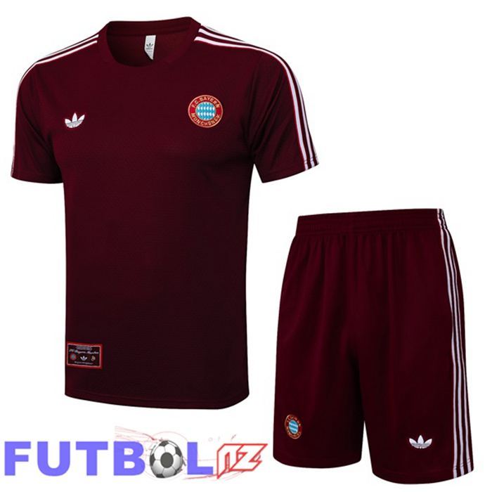 Camiseta Entrenamiento Bayern Munich + Cortos Rojo 2025/2026